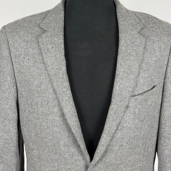 J. Crew Ludlow 100% Wool Elbow Patch Gray Blazer - Men’s 42R - Picture 5 of 10